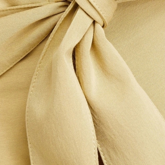 VINCE. Belted Palazzo Cullotes, Size 8, Beige, NWT - Picture 5 of 14